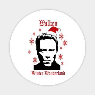 Walken In A Winter Wonderland Christmas Knit Magnet